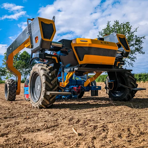 Carrosserie et bras de TOOGO, vus de près